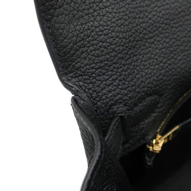 エルメス HERMES ケリー25 内縫い ブラック トゴ 2WAYバッグ ゴールド金具 黒 ショルダー ハンドバッグ