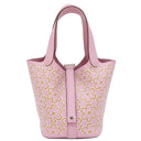 エルメス HERMES ピコタンロック ミクロ ラッキーデイジー モーヴシルベストル×キュイーブル×ブラン スイフト ハンドバッグ シルバー金具 新品 未使用