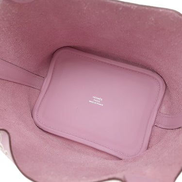 エルメス HERMES ピコタンロック ミクロ ラッキーデイジー モーヴシルベストル×キュイーブル×ブラン スイフト ハンドバッグ シルバー金具 新品 未使用