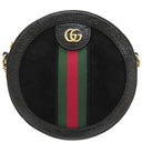 グッチ GUCCI オフィディア GG ミニ ラウンド 550618 ブラック スウェード パテントレザー ショルダーバッグ ゴールド金具 チェーンショルダー シェリーライン