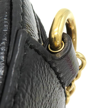 グッチ GUCCI オフィディア GG ミニ ラウンド 550618 ブラック スウェード パテントレザー ショルダーバッグ ゴールド金具 チェーンショルダー シェリーライン