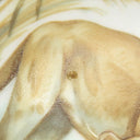 エルメス HERMES アッシュトレイ 灰皿 ライオン ブラウン 陶磁器 雑貨 茶 小物入れ