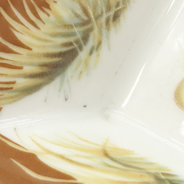 エルメス HERMES アッシュトレイ 灰皿 ライオン ブラウン 陶磁器 雑貨 茶 小物入れ