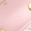 シャネル CHANEL マトラッセ ミニチェーンクラッチ AP2848 ピンク レザー チェーンウォレット ヴィンテージ金具 チェーンショルダー