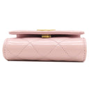 シャネル CHANEL マトラッセ ミニチェーンクラッチ AP2848 ピンク レザー チェーンウォレット ヴィンテージ金具 チェーンショルダー