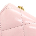 シャネル CHANEL マトラッセ ミニチェーンクラッチ AP2848 ピンク レザー チェーンウォレット ヴィンテージ金具 チェーンショルダー