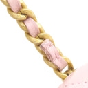 シャネル CHANEL マトラッセ ミニチェーンクラッチ AP2848 ピンク レザー チェーンウォレット ヴィンテージ金具 チェーンショルダー