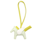 エルメス HERMES ロデオPM ペガサス ヴェールフィズ×ライム×ニューホワイト アニューミロ バッグチャーム 薄緑 黄緑 白