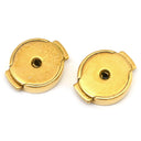 エルメス HERMES ポップアッシュ Hピアス ブラックxゴールド GP エナメル ピアス H型