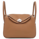 エルメス HERMES リンディ26 ゴールド トリヨンクレマンス 2WAYバッグ シルバー金具 新品 未使用 茶