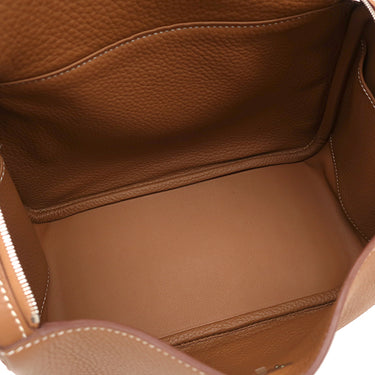 エルメス HERMES リンディ26 ゴールド トリヨンクレマンス 2WAYバッグ シルバー金具 新品 未使用 茶