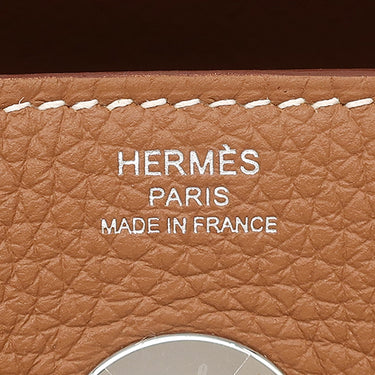 エルメス HERMES リンディ26 ゴールド トリヨンクレマンス 2WAYバッグ シルバー金具 新品 未使用 茶