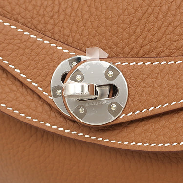 エルメス HERMES リンディ26 ゴールド トリヨンクレマンス 2WAYバッグ シルバー金具 新品 未使用 茶