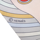エルメス HERMES ツイリー グリスパール×ローズペール×グレナディン シルク スカーフ 新品 未使用【CARRES VOLANTS/空飛ぶカレ】