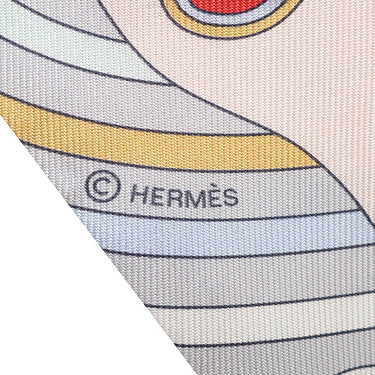 エルメス HERMES ツイリー グリスパール×ローズペール×グレナディン シルク スカーフ 新品 未使用【CARRES VOLANTS/空飛ぶカレ】