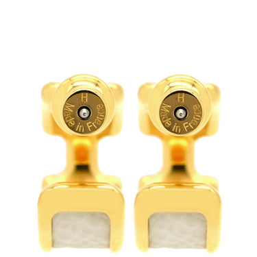 エルメス HERMES オランプ PM クレ ヴォーエプソン GP ピアス イエローゴールドプレーテッド