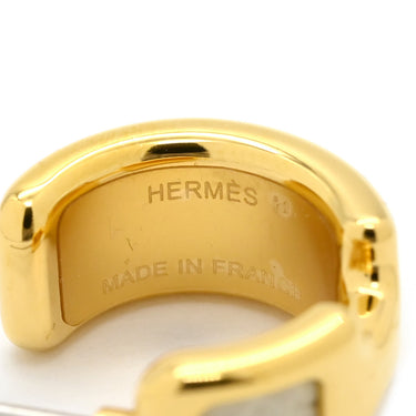 エルメス HERMES オランプ PM クレ ヴォーエプソン GP ピアス イエローゴールドプレーテッド