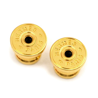 エルメス HERMES オランプ PM クレ ヴォーエプソン GP ピアス イエローゴールドプレーテッド