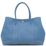 エルメス HERMES ガーデンパーティーPM アズール ネゴンダ トートバッグ シルバー金具 青 水色
