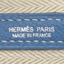 エルメス HERMES ガーデンパーティーPM アズール ネゴンダ トートバッグ シルバー金具 青 水色