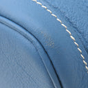 エルメス HERMES ガーデンパーティーPM アズール ネゴンダ トートバッグ シルバー金具 青 水色