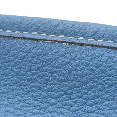 エルメス HERMES ガーデンパーティーPM アズール ネゴンダ トートバッグ シルバー金具 青 水色