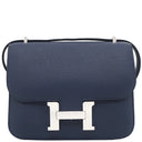 エルメス HERMES コンスタンス3 ミニ ミロワール ヴェルソ ブルーネイビー×ルージュクー シェーブル ショルダーバッグ シルバー金具 新品 未使用 紺 赤 バイカラー