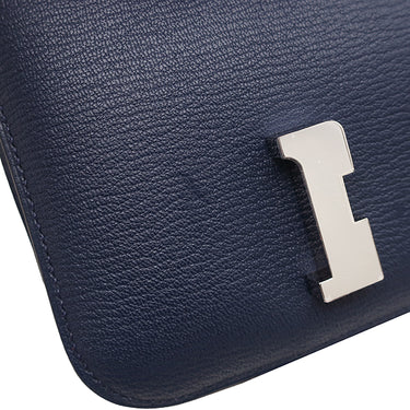 エルメス HERMES コンスタンス3 ミニ ミロワール ヴェルソ ブルーネイビー×ルージュクー シェーブル ショルダーバッグ シルバー金具 新品 未使用 紺 赤 バイカラー