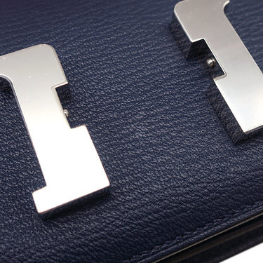 エルメス HERMES コンスタンス3 ミニ ミロワール ヴェルソ ブルーネイビー×ルージュクー シェーブル ショルダーバッグ シルバー金具 新品 未使用 紺 赤 バイカラー