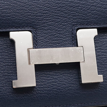 エルメス HERMES コンスタンス3 ミニ ミロワール ヴェルソ ブルーネイビー×ルージュクー シェーブル ショルダーバッグ シルバー金具 新品 未使用 紺 赤 バイカラー