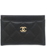 シャネル CHANEL クラシック AP0213 ブラック キャビアスキン カードケース ゴールド金具 黒 パスケース