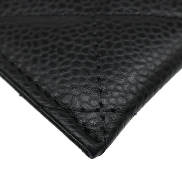 シャネル CHANEL クラシック AP0213 ブラック キャビアスキン カードケース ゴールド金具 黒 パスケース