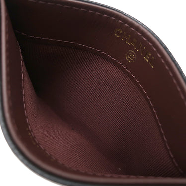 シャネル CHANEL クラシック AP0213 ブラック キャビアスキン カードケース ゴールド金具 黒 パスケース