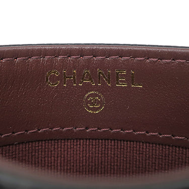 シャネル CHANEL クラシック AP0213 ブラック キャビアスキン カードケース ゴールド金具 黒 パスケース