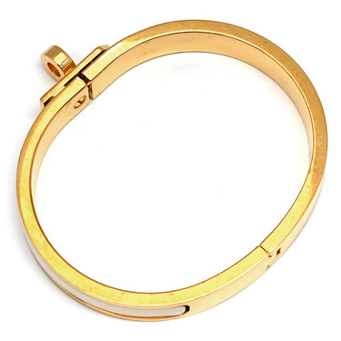 エルメス HERMES ミニ クリック ケリー イエローゴールド×クリーム GP エナメル ブレスレット エナメルブレスレット