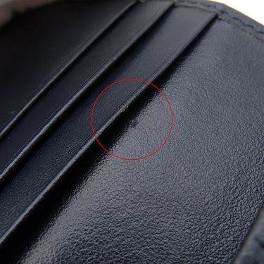 グッチ GUCCI ホースビット 1955 カードケース 621887 ベージュ×ネイビー キャンバス レザー 二つ折り財布 ゴールド金具 紺 コンパクトウォレット