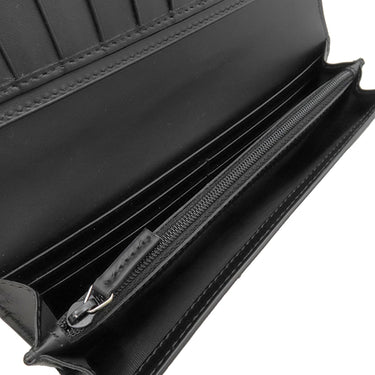 グッチ GUCCI グッチシマ 431727 ブラック レザー 長財布 シルバー金具 黒