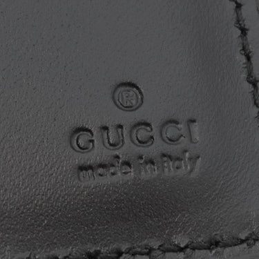 グッチ GUCCI グッチシマ 431727 ブラック レザー 長財布 シルバー金具 黒