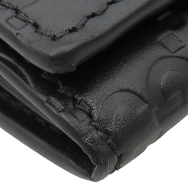 グッチ GUCCI グッチシマ 431727 ブラック レザー 長財布 シルバー金具 黒