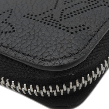 ルイヴィトン LOUIS VUITTON ジッピー ウォレット M61867 ノワール モノグラムマヒナ 長財布 シルバー金具 黒 ラウンドファスナー