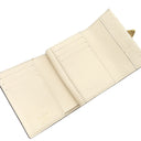 ルイヴィトン LOUIS VUITTON ポルトフォイユ メティス コンパクト M81071 クレーム モノグラムアンプラントレザー 三つ折り財布 ゴールド金具 白 オフホワイト