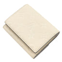 ルイヴィトン LOUIS VUITTON ポルトフォイユ メティス コンパクト M81071 クレーム モノグラムアンプラントレザー 三つ折り財布 ゴールド金具 白 オフホワイト