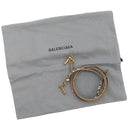 バレンシアガ BALENCIAGA ラージ ショッピング バッグ 693805 ブラウン コーティングキャンバス レザー 2WAYバッグ ゴールド金具 茶 BBロゴ