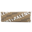 バレンシアガ BALENCIAGA ラージ ショッピング バッグ 693805 ブラウン コーティングキャンバス レザー 2WAYバッグ ゴールド金具 茶 BBロゴ