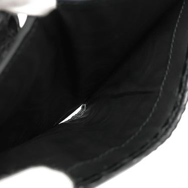 グッチ GUCCI ホースビット 1955 カードケース ウォレット ブラック エキゾチックレザー 二つ折り財布 ゴールド金具 黒 ミニ財布