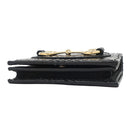 グッチ GUCCI ホースビット 1955 カードケース ウォレット ブラック エキゾチックレザー 二つ折り財布 ゴールド金具 黒 ミニ財布