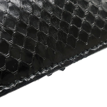 グッチ GUCCI ホースビット 1955 カードケース ウォレット ブラック エキゾチックレザー 二つ折り財布 ゴールド金具 黒 ミニ財布