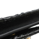 グッチ GUCCI ホースビット 1955 カードケース ウォレット ブラック エキゾチックレザー 二つ折り財布 ゴールド金具 黒 ミニ財布