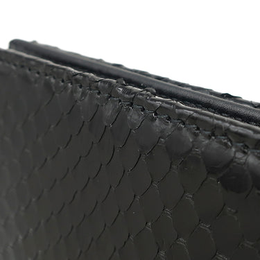 グッチ GUCCI ホースビット 1955 カードケース ウォレット ブラック エキゾチックレザー 二つ折り財布 ゴールド金具 黒 ミニ財布