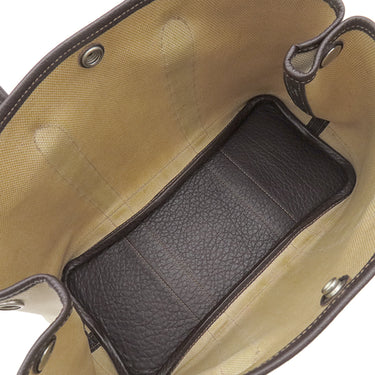 エルメス HERMES ガーデンパーティーTPM ナチュラル×マロン トワルアッシュ レザー 2WAYバッグ シルバー金具 茶 ショルダー 斜め掛け　　　